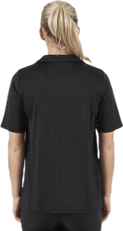 Jacquard Poloshirt Black - Bild 2