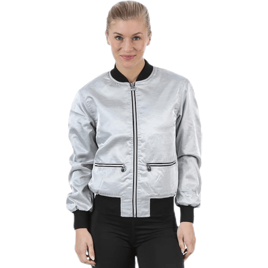 Blink Bomber Jacket Silver