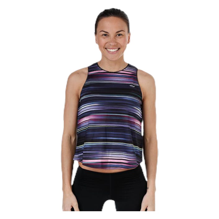 Aim High Singlet Patterned/Black, Female, Apparels, Tops, Workout, Patterned/Black, XL