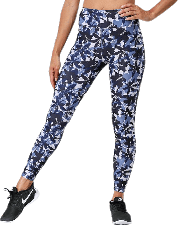 Flattering AOP Tights Blue