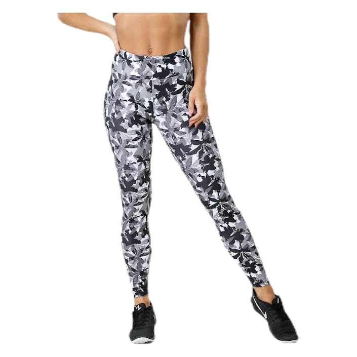 Flattering AOP Tights Grey, Female, Vêtements, Leggings, Entraînement, Gris, L