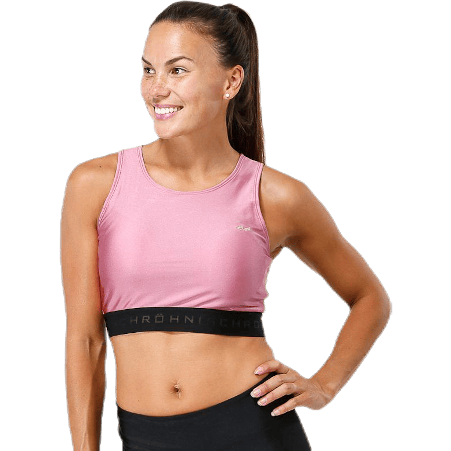 Shiny Sports Top Pink