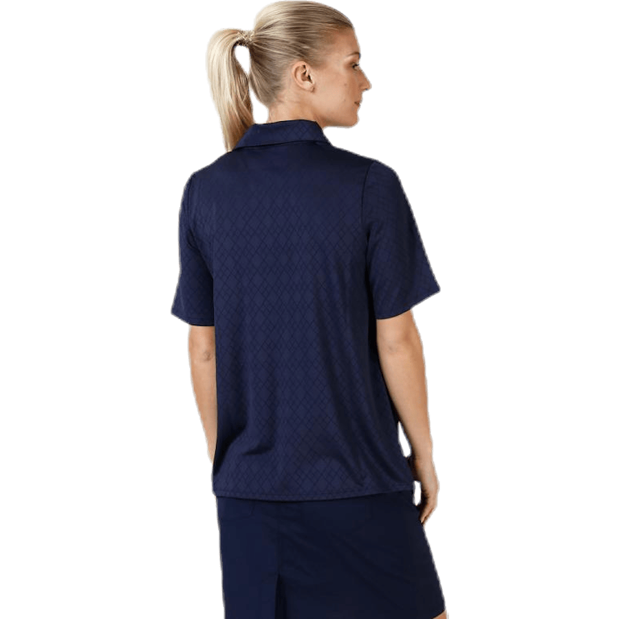 Argyle Poloshirt Blue - Bild 3