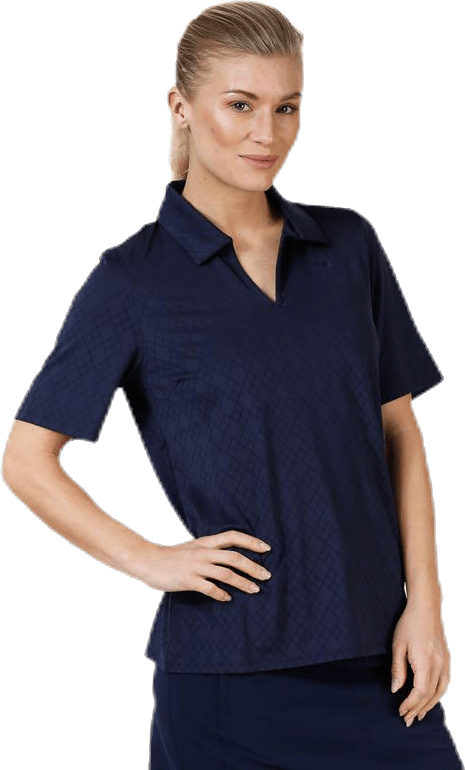 Argyle Poloshirt Blue - Bild 4