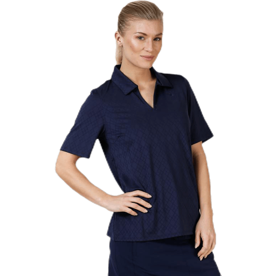 Argyle Poloshirt Blue - Bild 4