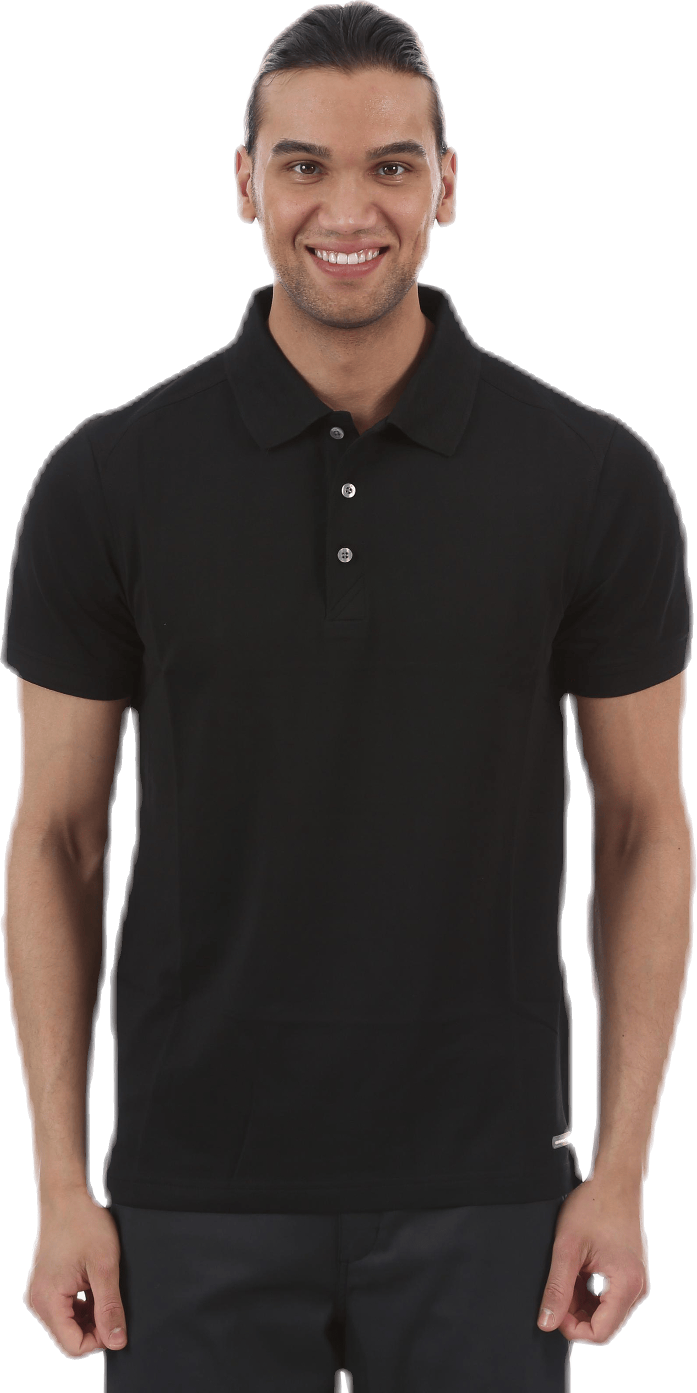 Advantage Polo Black, Male, Apparels, T-shirt, Golf, Black, S