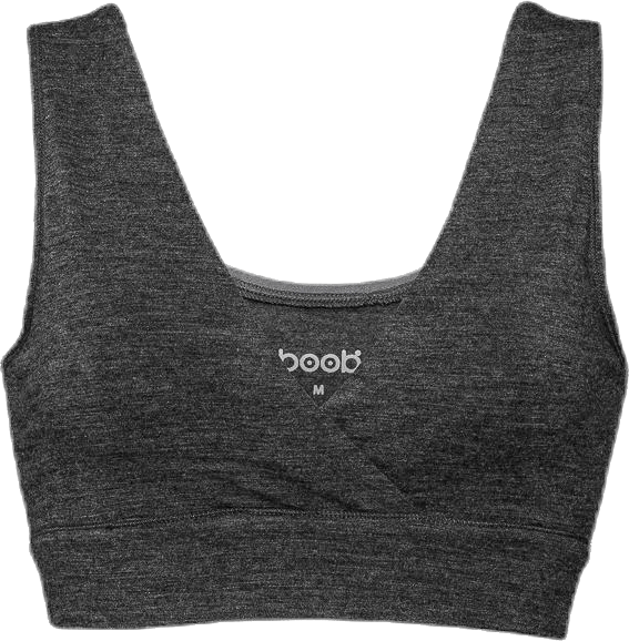 The Go-To Merino wool bra, Female, Apparels, Sports Bras, Running, Grey, XL