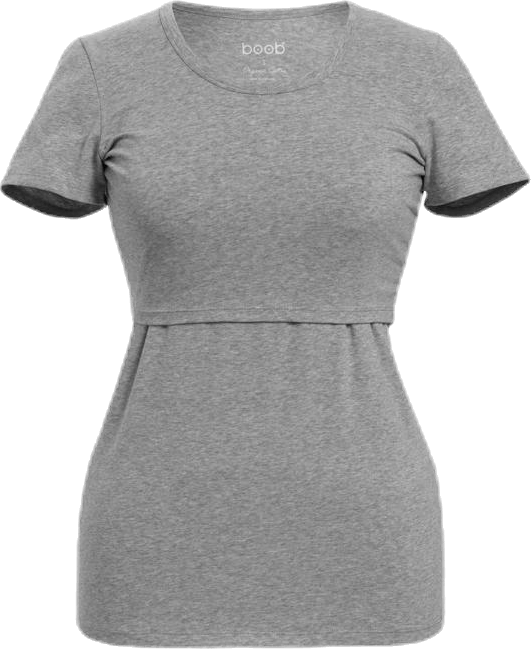 Classic SS Top Grey, Female, Kleding, moederschap, Grijs, XL