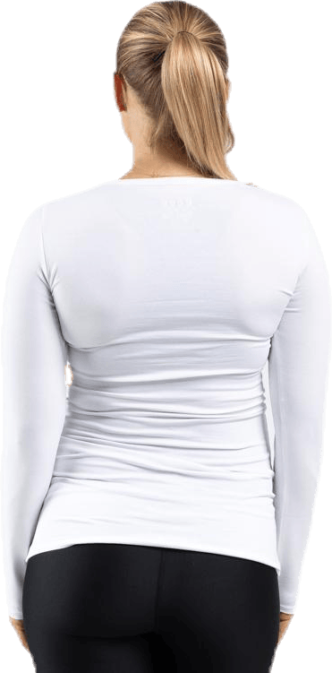 Classic LS Top White, Female, Apparels, Shirts, White, S