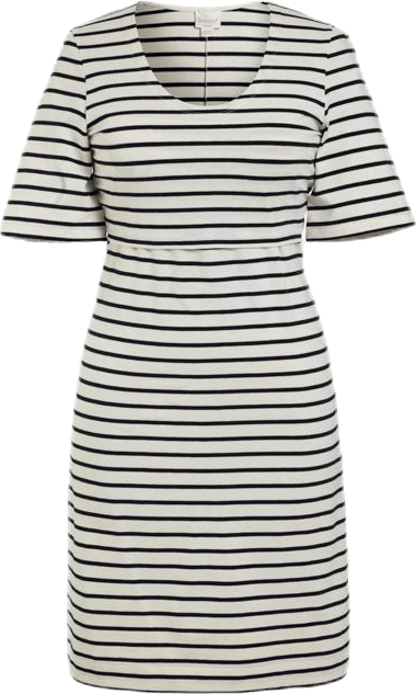 Simone SS Dress Blue/White, Female, Kläder, kjolar och klänningar, Blå/Vit, L