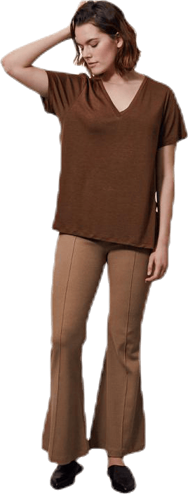 The-Shirt V-neck Brown