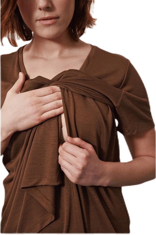 The-Shirt V-neck Brown - Bild 3