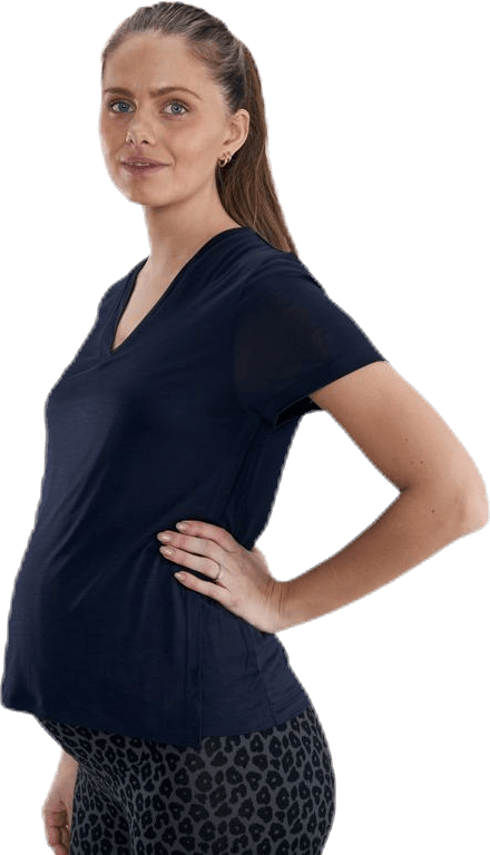 The-Shirt V-Neck Blue