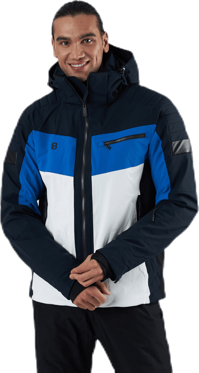 Fleming Jacket White/Black, Male, Apparels, jackets, Alpine sports, White/Black, XL