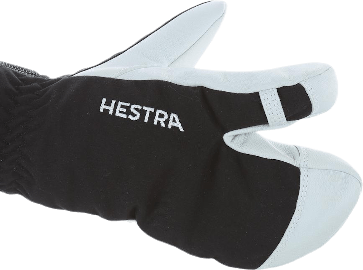 Army Leather Heli Ski 3 Finger Black