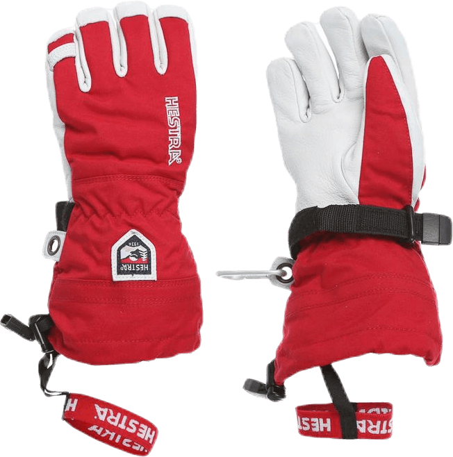 Army Leather Heli Ski Jr White/Red