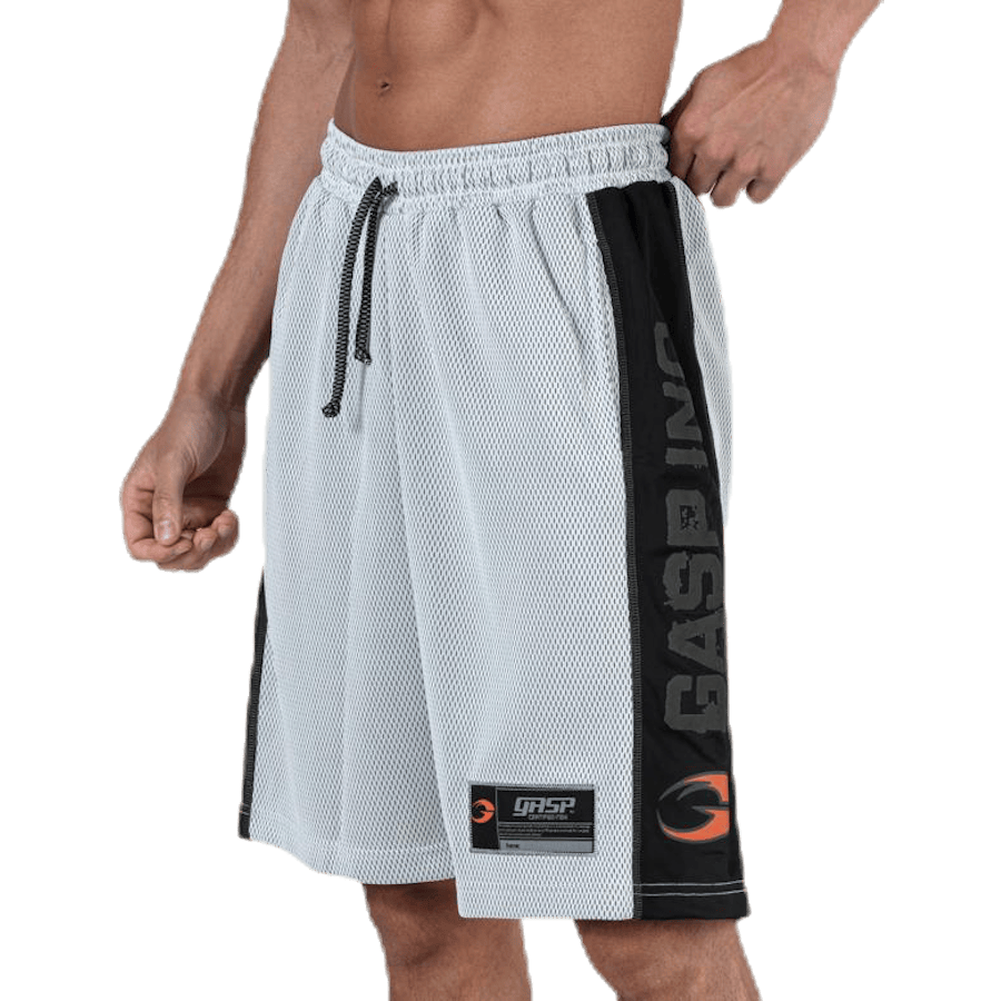 No1 mesh shorts White/Black