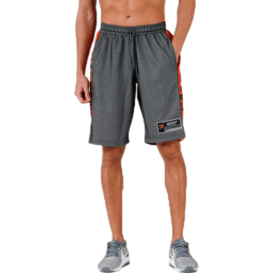 No1 mesh shorts Orange/Black