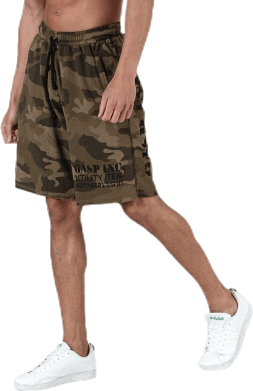 Thermal Shorts Patterned/Green, Male, Vaatteet, Shortsit, Treeni, Kuviollinen/Vihreä, XXXL