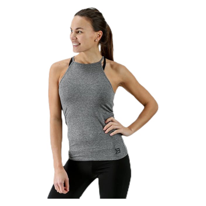 Performance Halter Grey, Female, Bekleidung, Tops, Trainieren, Grau, L