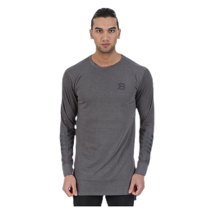 Bronx Long Sleeve Grey, Male, Apparels, Shirts, Workout, Grey, S