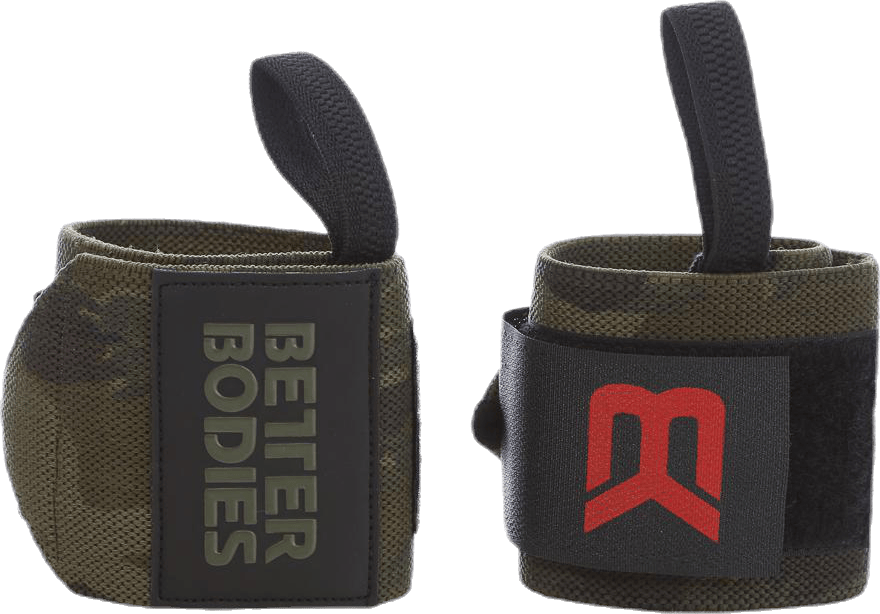 BB camo wrist wraps Patterned/Green, Male, Utstyr, Beskyttelse, Trening, Mønstret/Grønn, ONESIZE