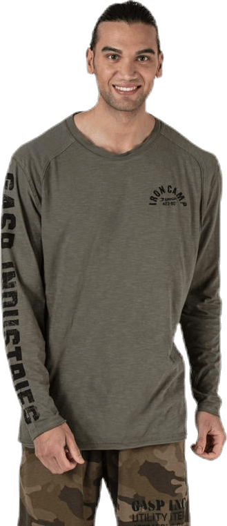 Throwback LS Tee Green