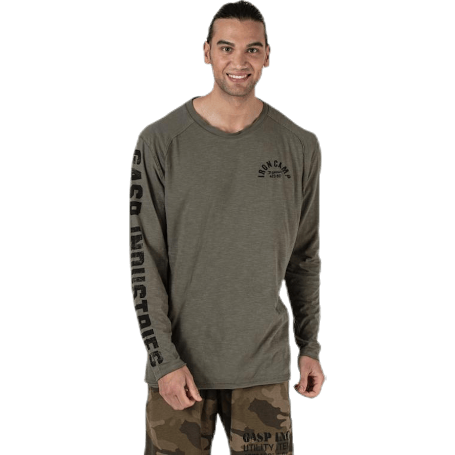 Throwback LS Tee Green