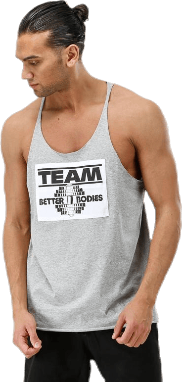 Team BB Raw Cut Tank Grey, Male, Abbigliamento, Tops, Allenamento, Grigio, XL