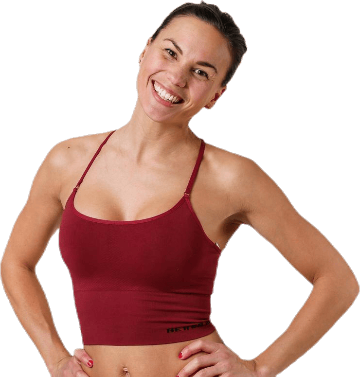 Astoria Seamless Bra Red, Female, Odzież, Stanik sportowy, Trening, Czerwony, L