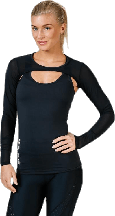 Highbridge mesh ls Black, Female, Bekleidung, Hemden, Trainieren, Schwarz, XS