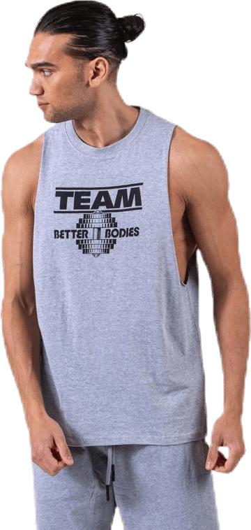 Team BB Tank Grey, Male, Ropa, Tops, Fitness, Gris, XL