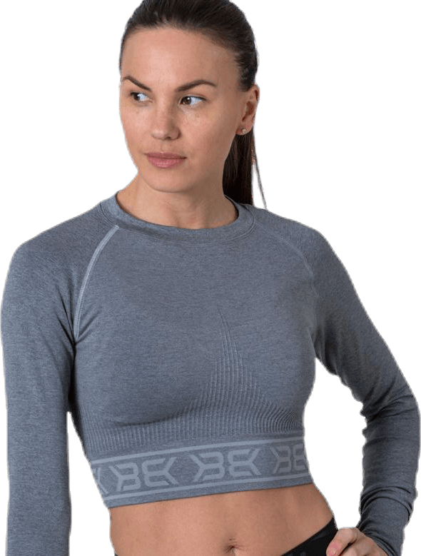Rib Seamless LS Grey