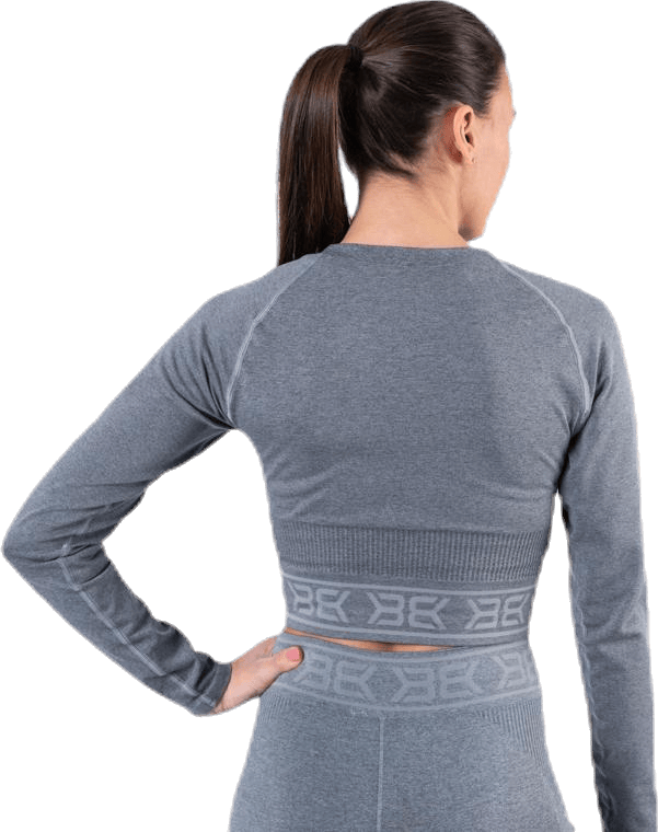 Rib Seamless LS Grey - Bild 3