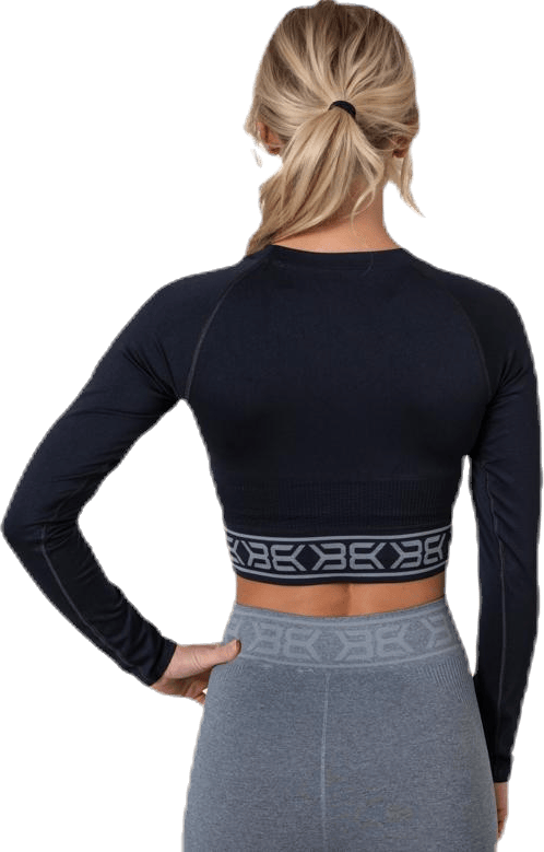 Rib Seamless LS Black - Bild 4