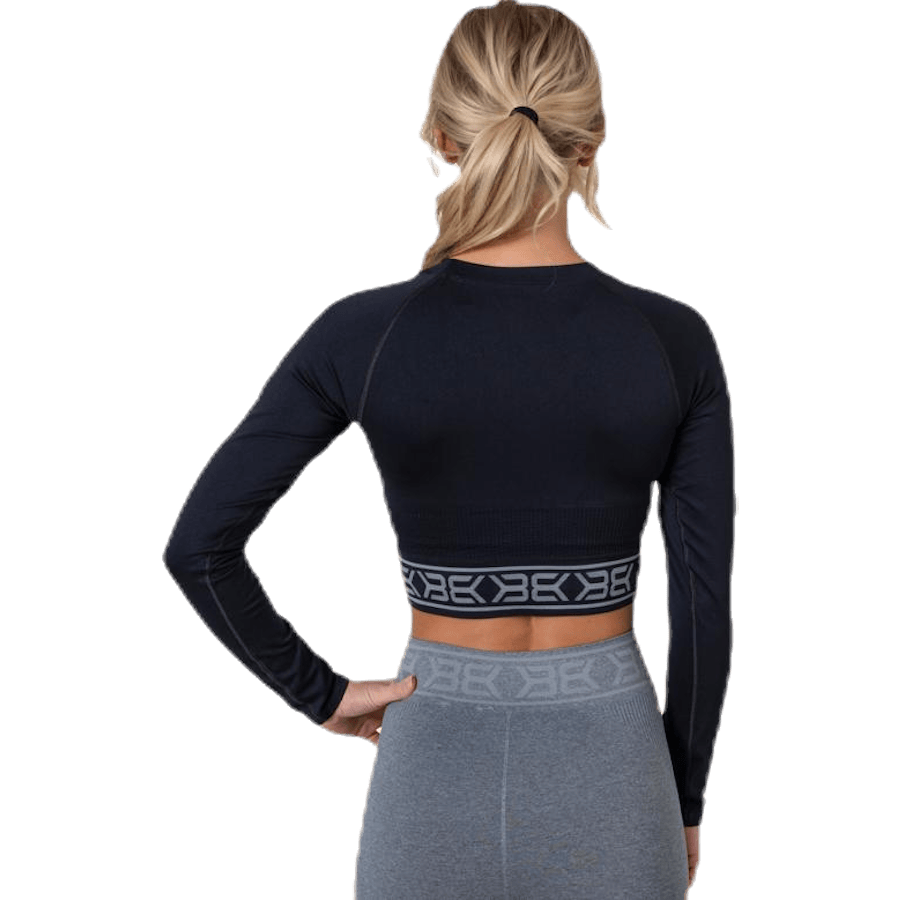 Rib Seamless LS Black - Bild 4