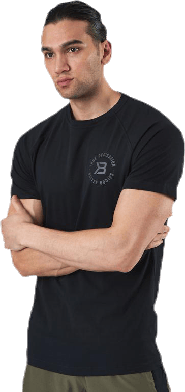 Gym Tapered Tee Black, Male, Apparels, T-shirt, Workout, Black, S
