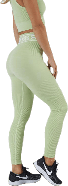 Rib Seamless Legging Green - Bild 3