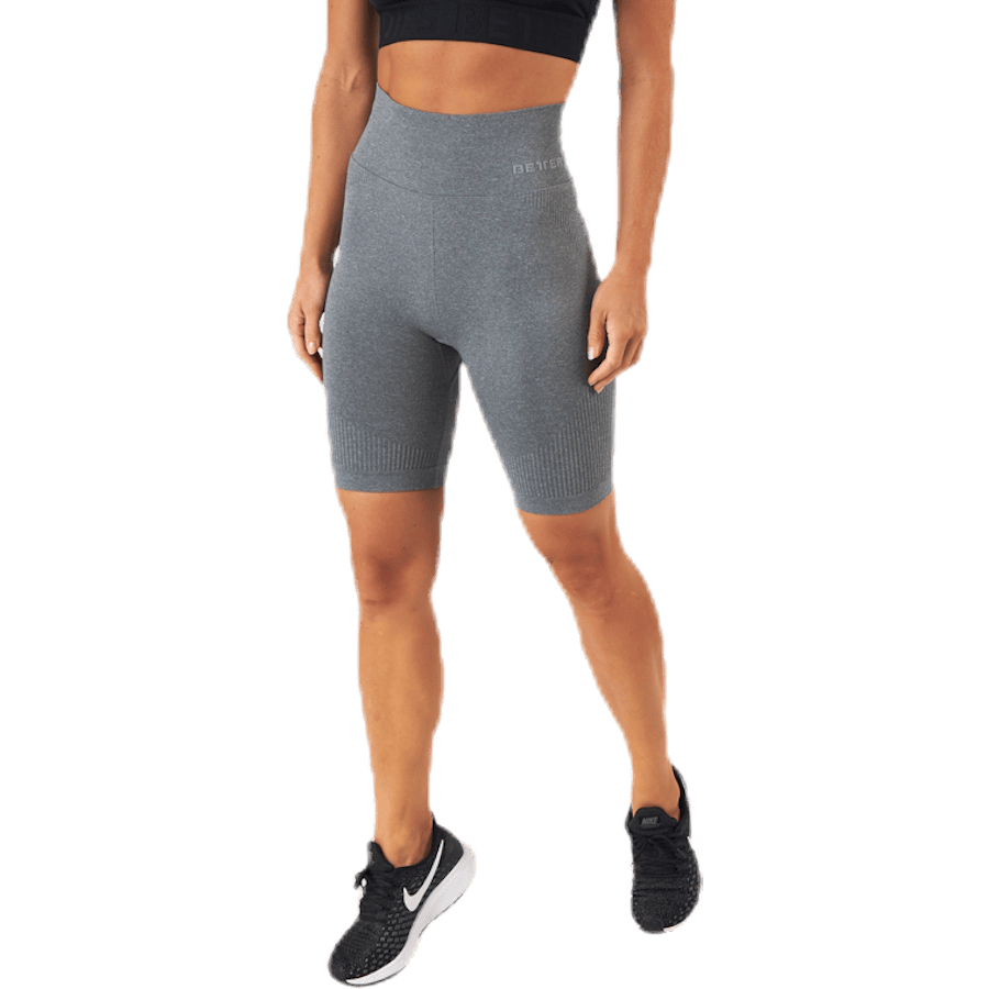 Rib seamless shorts Grey