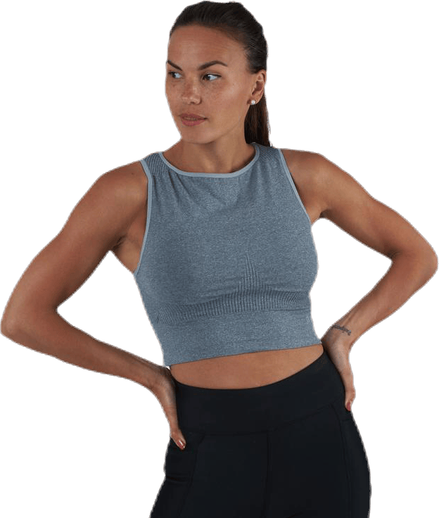 Rib Seamless Top Grey