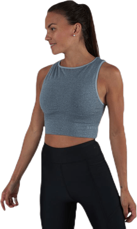 Rib Seamless Top Grey - Bild 4