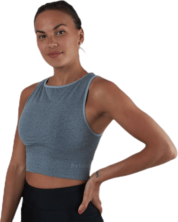 Rib Seamless Top Grey - Bild 5