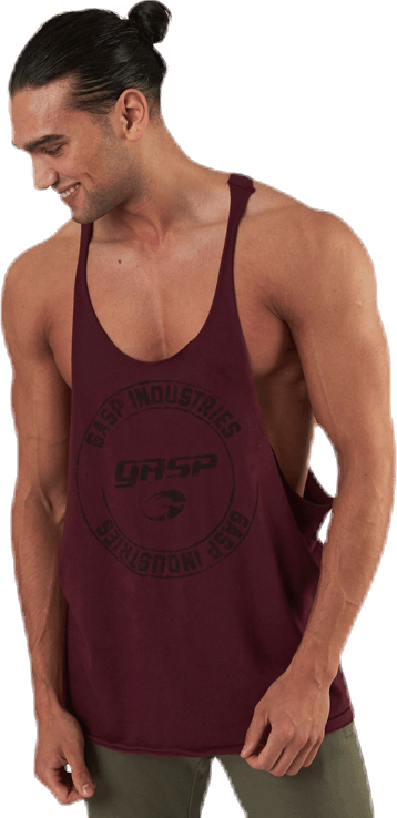 Gasp Stringer Red, Male, Vaatteet, Tops, Treeni, Punainen, L