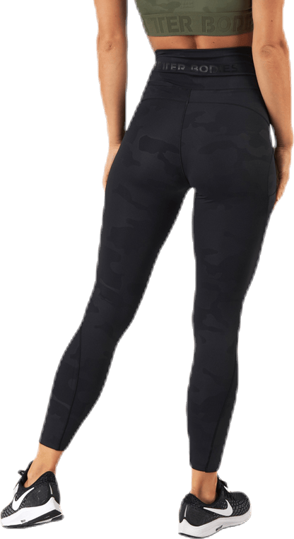 High Waist Leggings Patterned/Black - Bild 3