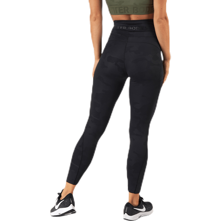 High Waist Leggings Patterned/Black - Bild 3