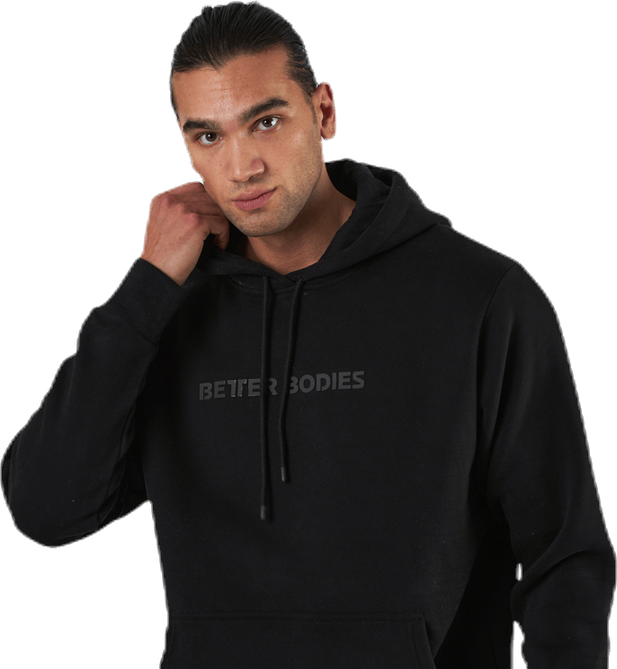 Logo Hoodie Black, Male, Odzież, Koszule, Trening, Czarny, S