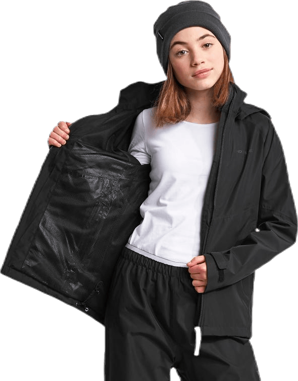 Tera Girls Rain Jacket Black