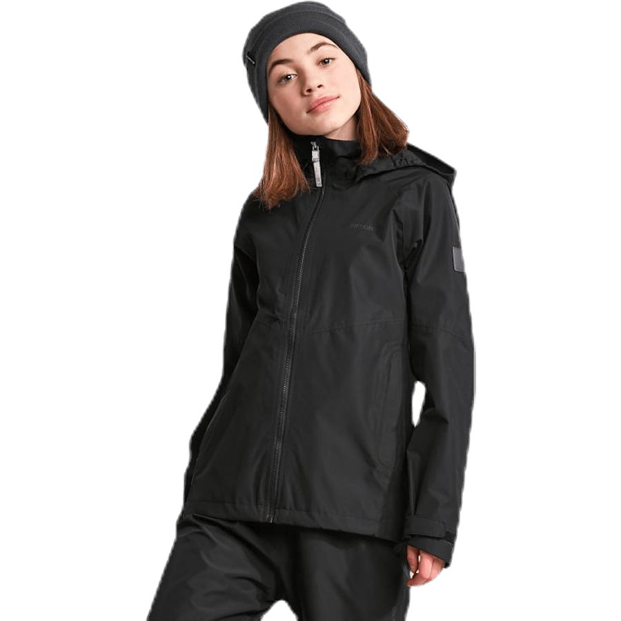 Tera Girls Rain Jacket Black - Bild 2