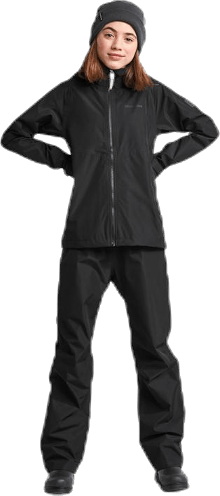 Tera Girls Rain Jacket Black - Bild 3