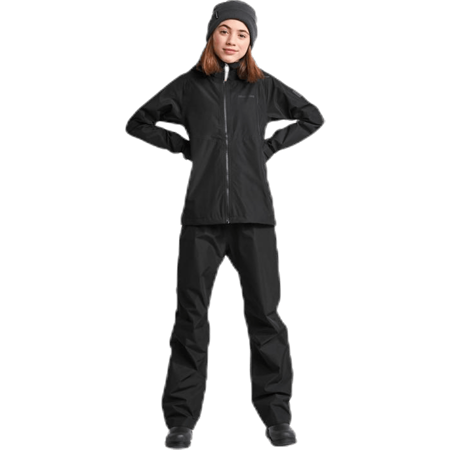Tera Girls Rain Jacket Black - Bild 3